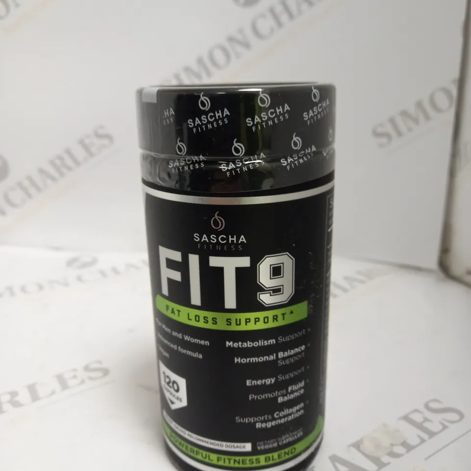 SEALED SASCHA FIT9 FAT LOSS SUPPORT - 120 CAPSULES 
