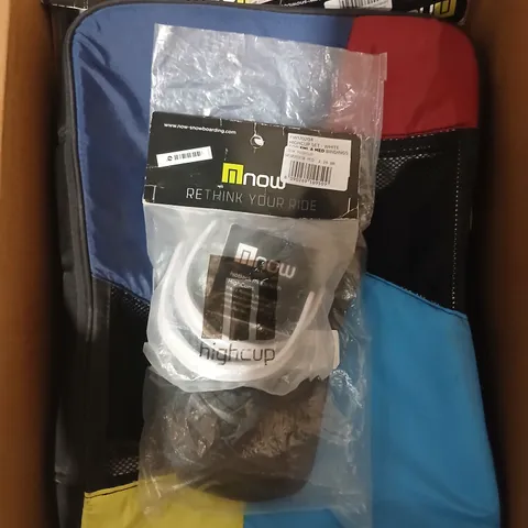 APPROXIMATELY 20 ASSORTED PRODUCTS TO INCLUDE; G3 SKIN WAX KIT, EVOC BOOT BAG, BUR FLEX ANKLE SLIDE AND NOW FOOT PILLOW