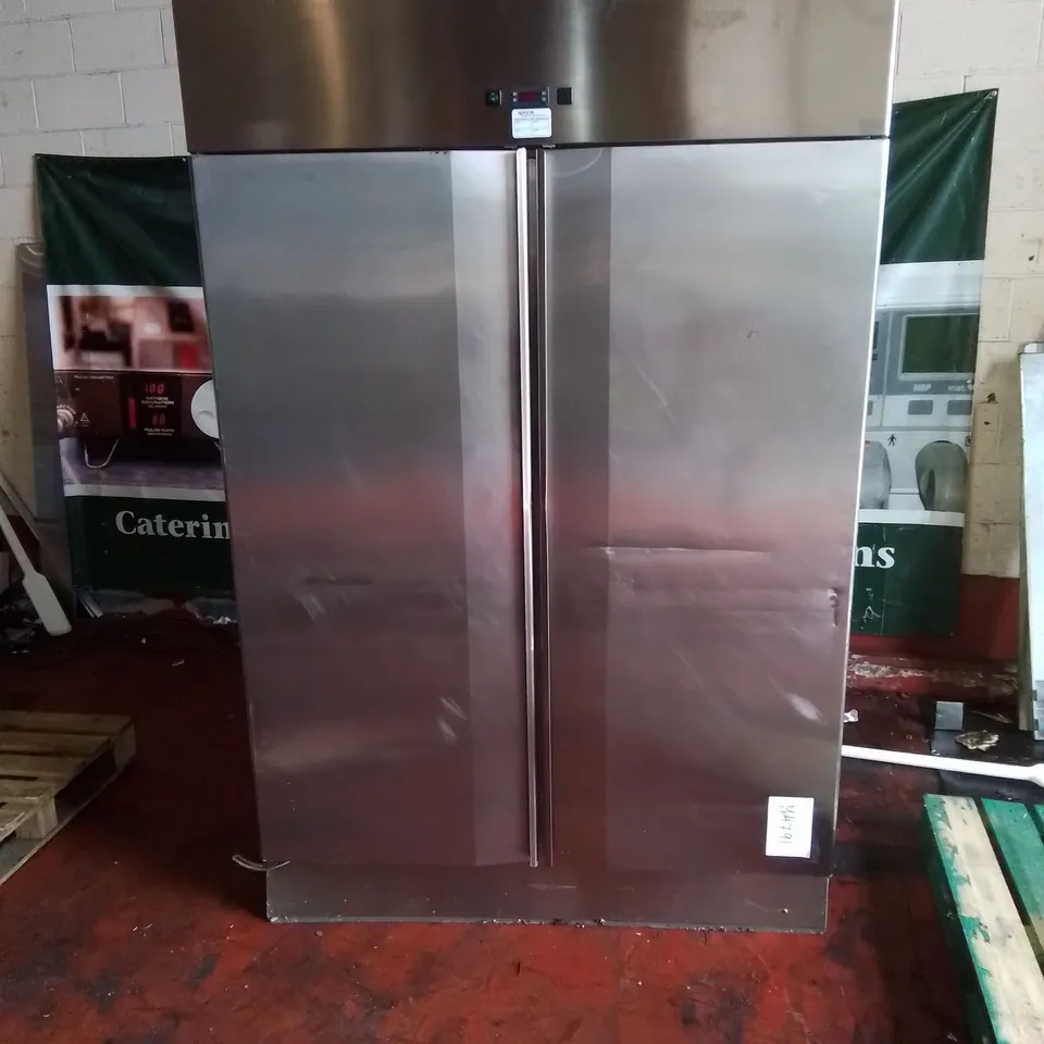 POLARIS COMMERCIAL SPA-TN-140 STAINLESS DOUBLE DOOR REFRIGERATED FOOD STORAGE UNIT