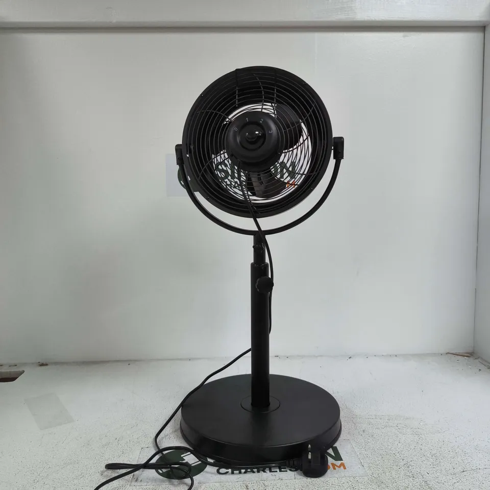 BLACK PEDESTAL FAN UNBOXED