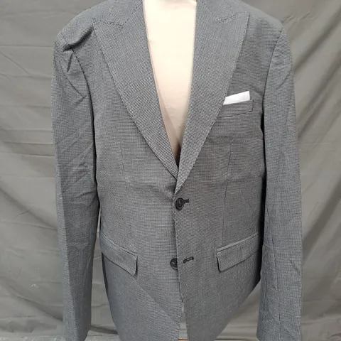 SELECTED SLIM-FIT BLAZER IN GREY UK SIZE 42R