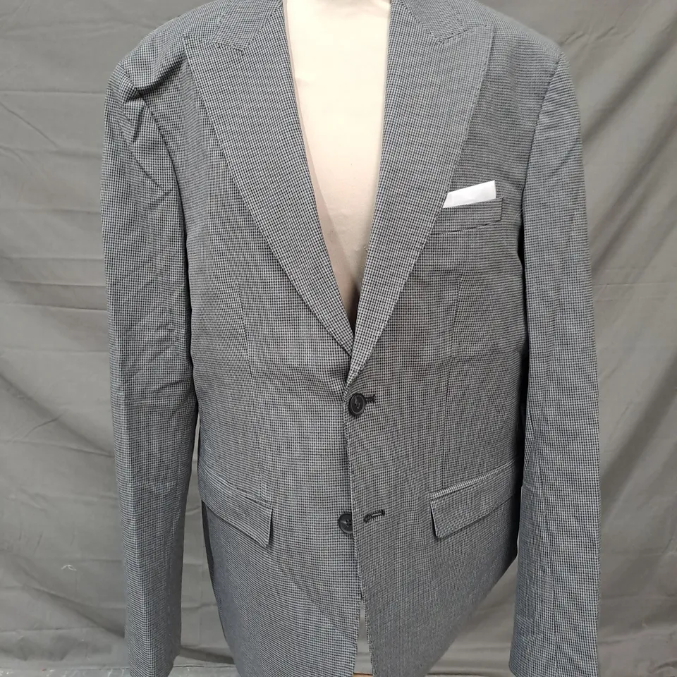 SELECTED SLIM-FIT BLAZER IN GREY UK SIZE 42R