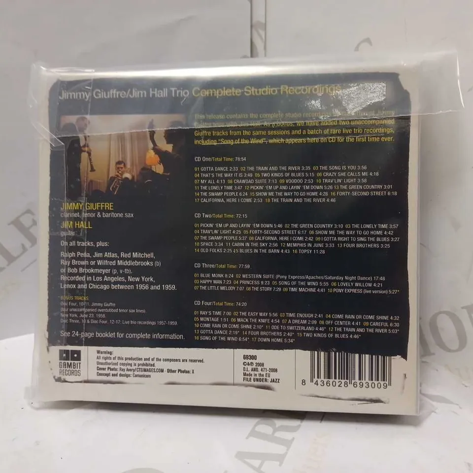 GIUFFRE - COMPLETE STUDIO RECORDINGS - 4 CD