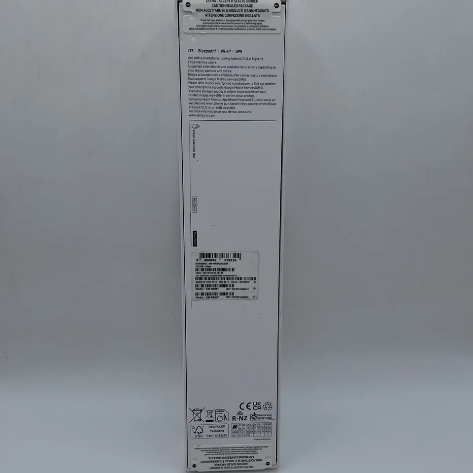 SEALED SAMSUNG GALAXY WATCH6 CLASSIC IN BLACK - SM-R965FZKAEUA