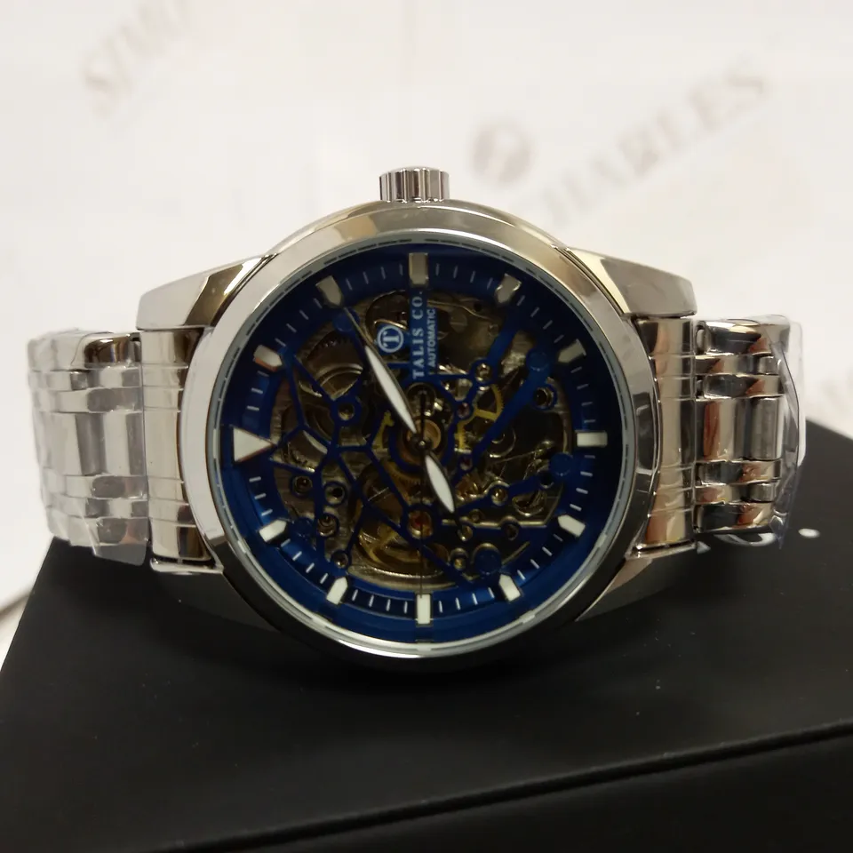 TALIS CO SKELETON DIAL BRACELET STRAP WRISTWATCH RRP £575