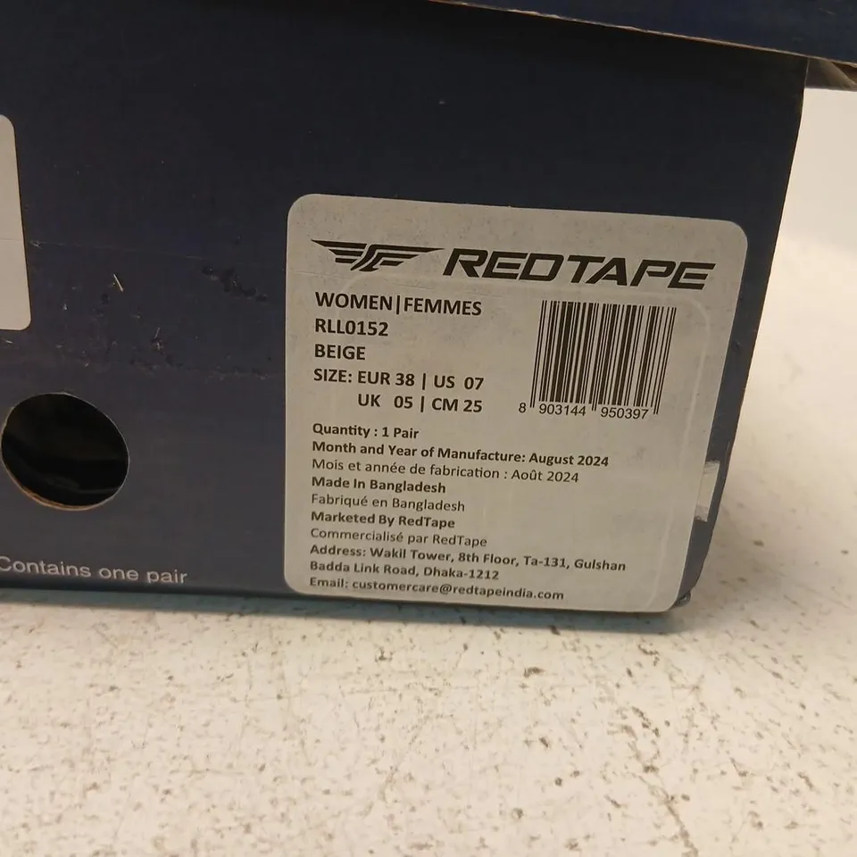 REDTAPE CLASSIC WOMEN'S BEIGE SNEAKERS UK 5 (EU 38)