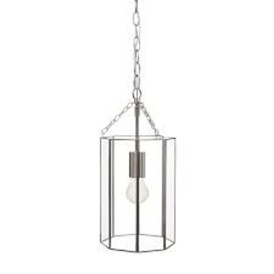 LAURA ASHLEY DECLAN NICKEL LANTERN LIGHT 