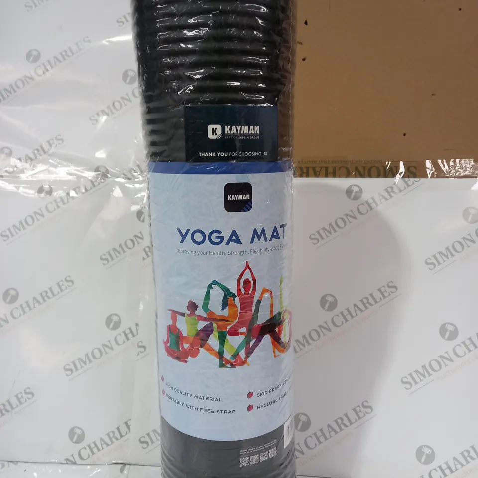 KAYMAN YOGA MAT IN BLACK