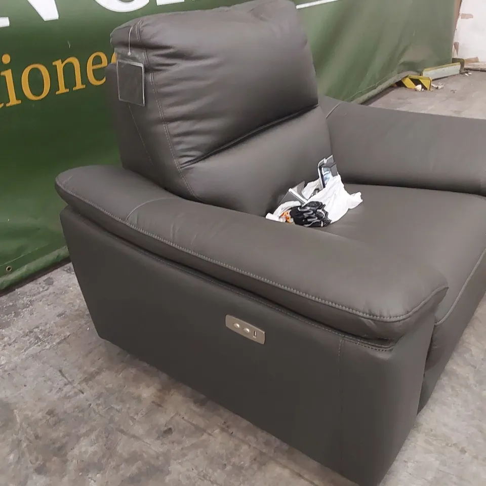 PAVILION LEATHER/FAUX LEATHER POWER RECLINER ARMCHAIR RRP £829