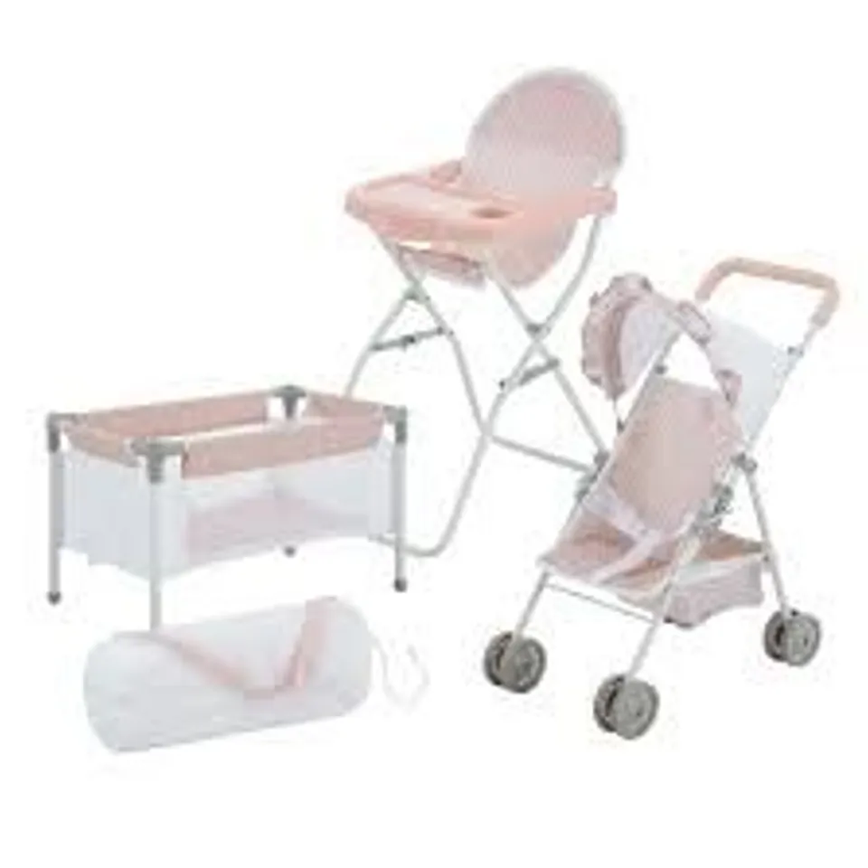 BOXED OLIVIA'S LITTLE WORLD POLKA DOT PRINCESS BABY DOLL 3PC NURSERY SET (1 BOX)