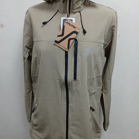 RVRC KHAKI ZIP THROUGH COAT - M