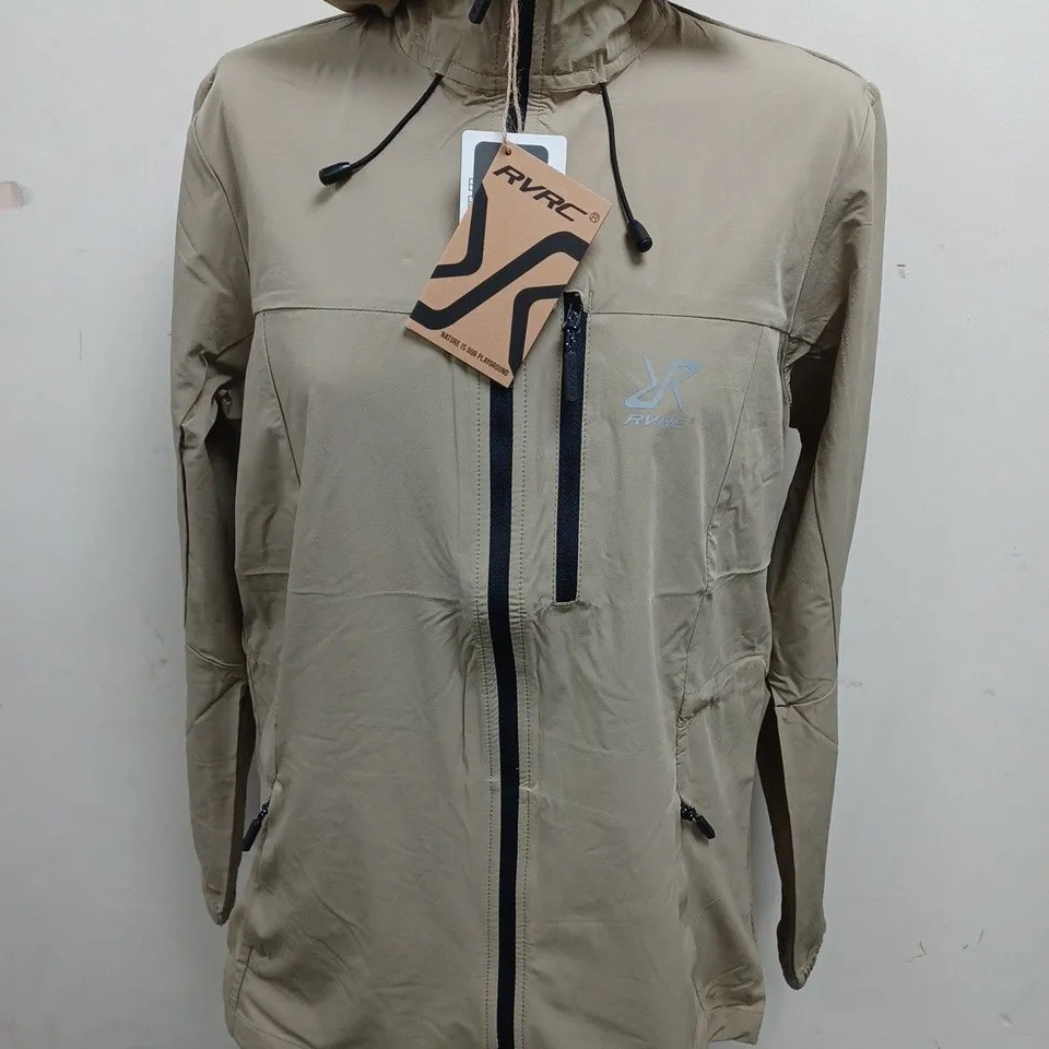 RVRC KHAKI ZIP THROUGH COAT - M