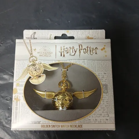 HARRY POTTER GOLDEN SNITCH WATCH NECKLACE