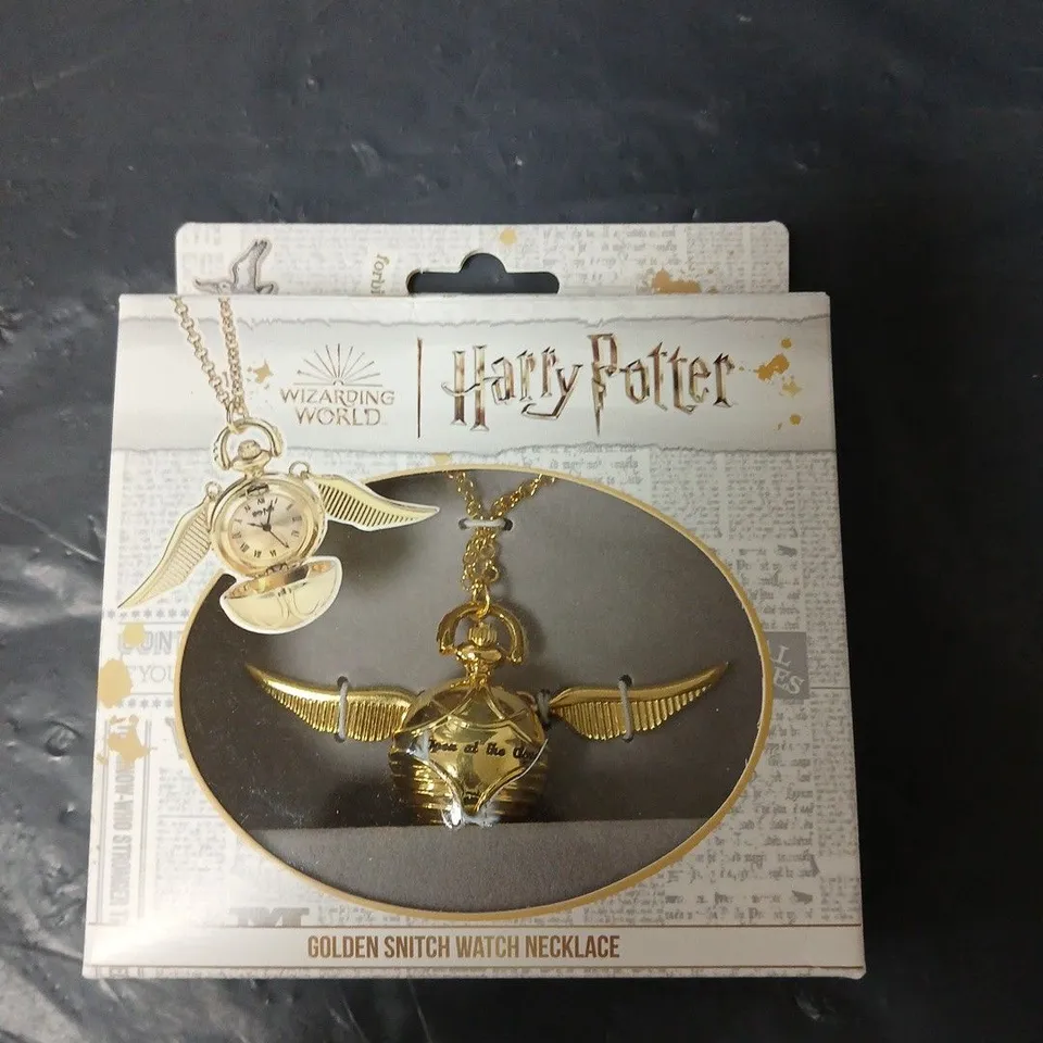 HARRY POTTER GOLDEN SNITCH WATCH NECKLACE