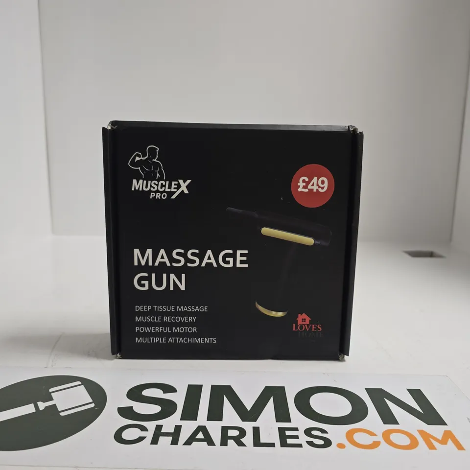 MUSCLE X PRO MASSAGE GUN – WITH MULTIPLE ATTACHMENTS