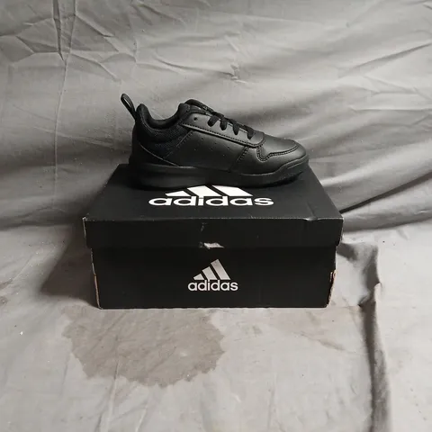 ADIDAS KIDS' BLACK TRAINERS