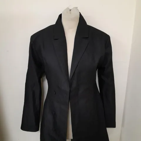 MANIERDEVOIR LADIES BLACK BLAZER WITH CUMBERBAND SIZE UK 6