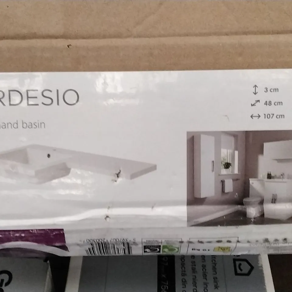 BOXED COOKE & LEWIS ARDESIO LEFT HAND BASIN