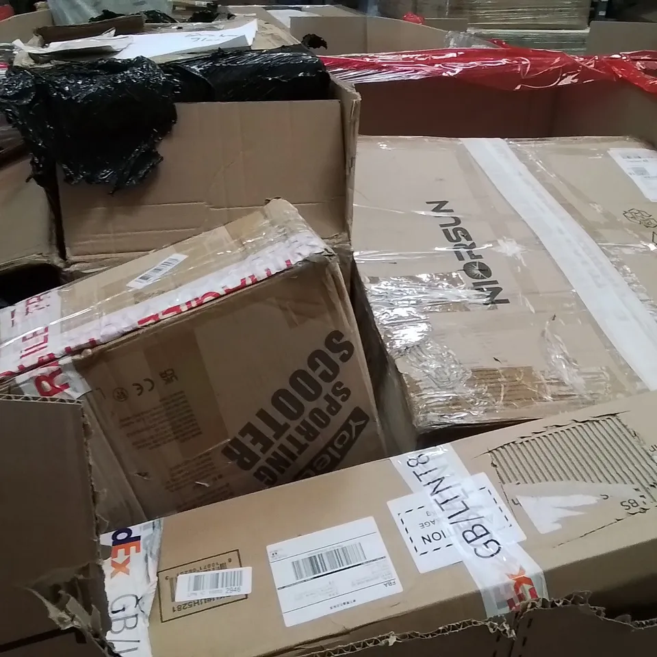 PALLET OF ASSORTED HOUSEHOLD GOODS AND PRODUCTS TO INCLUDE;BABY GYM PLAYMAT,SAND&WATER TABLE,AIR COOLER