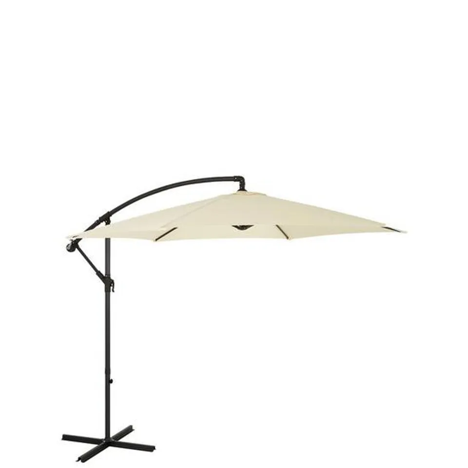 BOXED 3M CANTILEVER HANGING PARASOL CREAM (1 BOX)