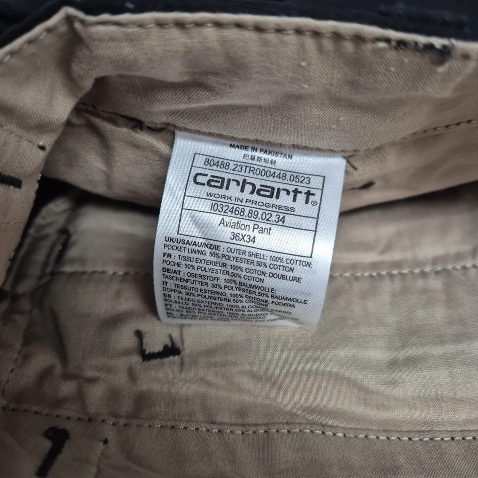 CARHARTT AVIATION PANT – BLACK, 36X34 (MEN'S)