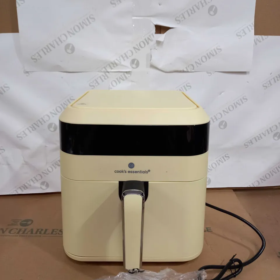 COOKS ESSENTIALS AIR FRYER WITH COOKING TRAY AND GRILL RACK COLOUR: YELLOW