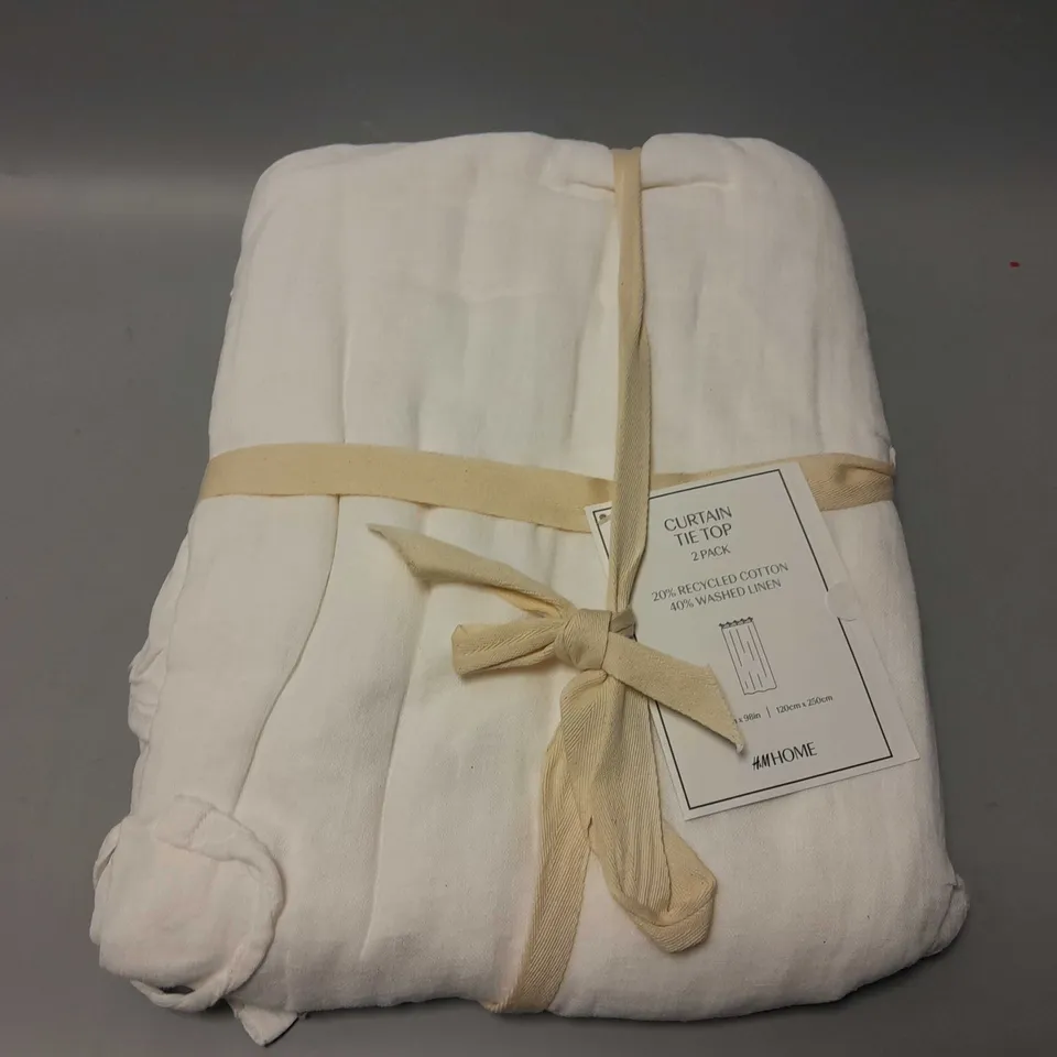 H&M CURTAIN TIE TOP 2 PACK (120cm x 250cm)