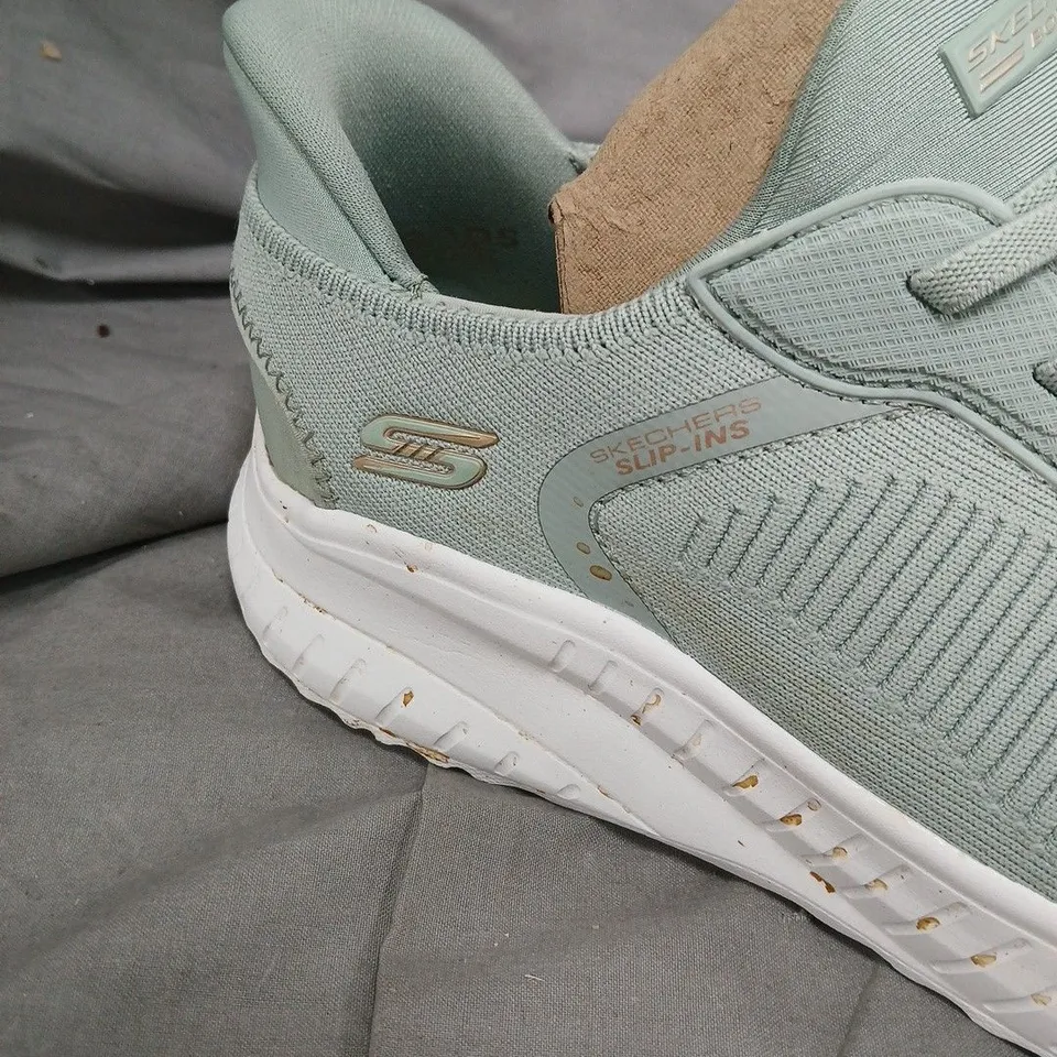 SKECHERS BOBS SQUAD CHAOS CURRENT MUSE SLIP-INS TRAINERS - 8