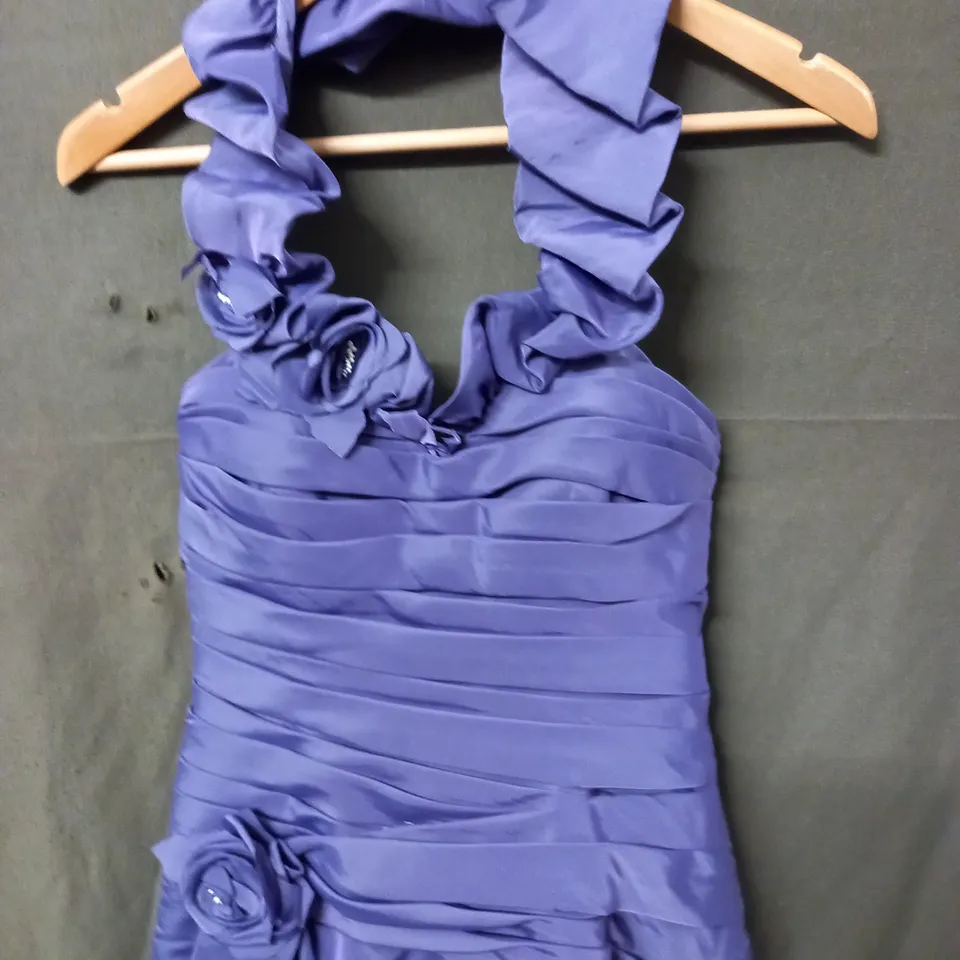 RONALD JOYCE PURPLE OCCASIONAL DRESS - UK 10