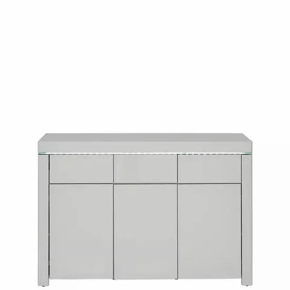 BOXED GRADE 1  LARGE LED ATLANTIC SIDEBOARD - GREY