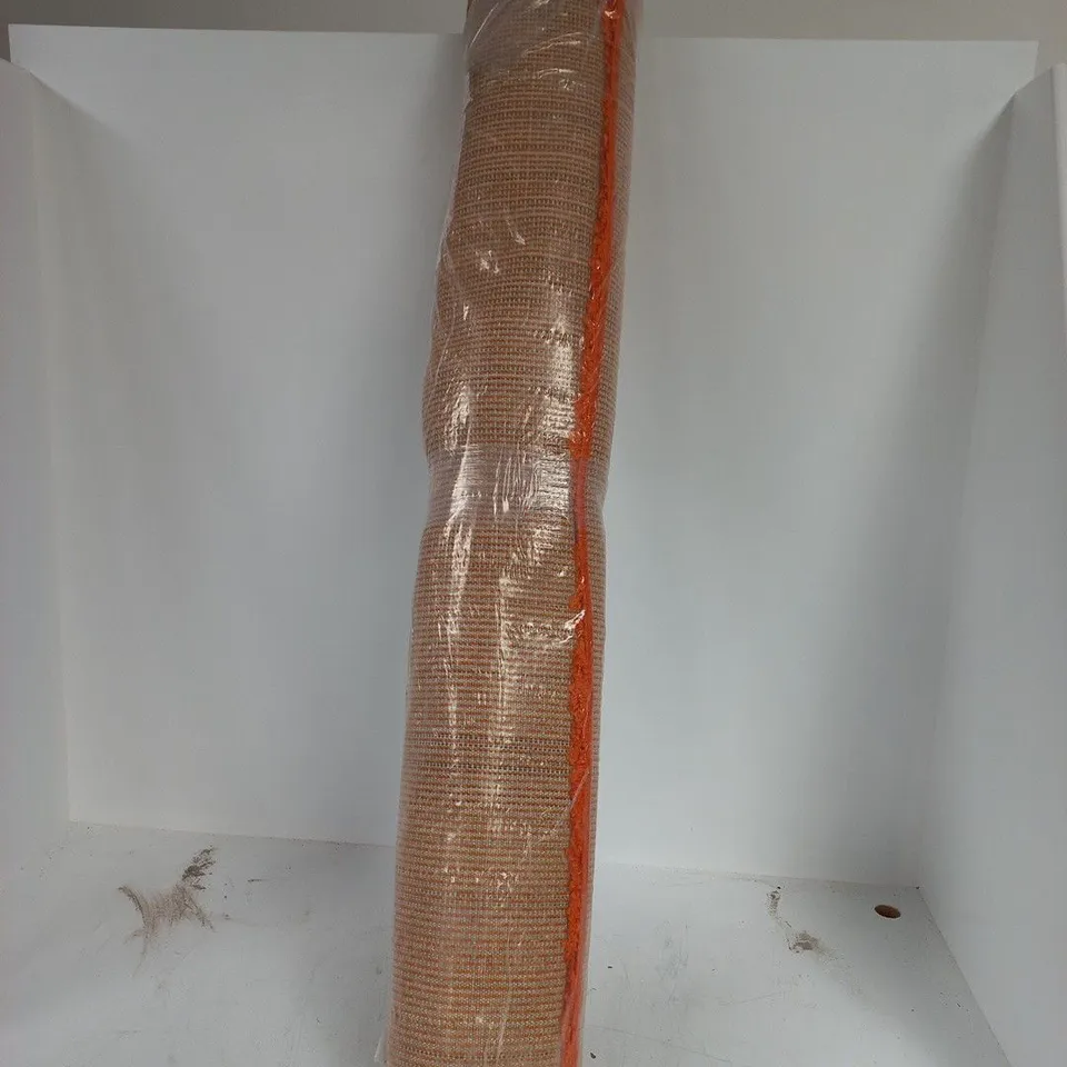 BAGGED AND ROLLED ORANGE OXFORD RUG - 120X170CM