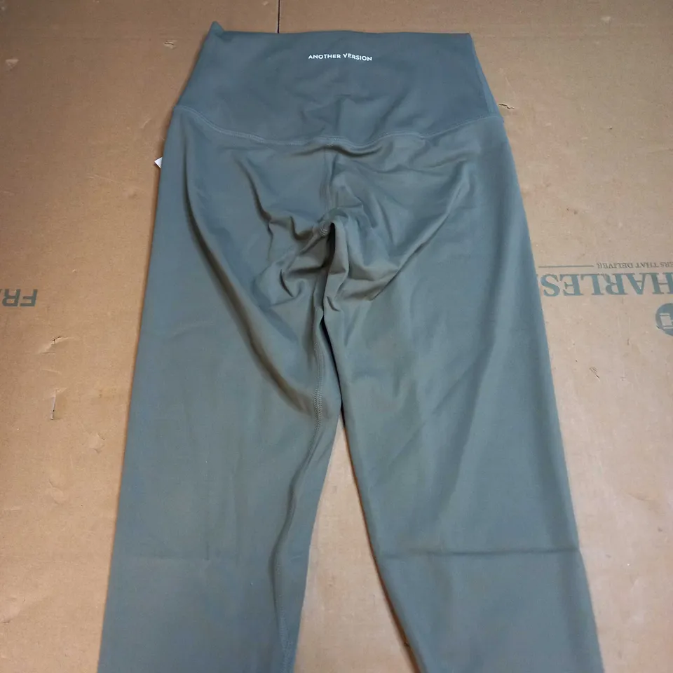ANOTHER VERSION #SHESWEARINGAV KHAKI GYM LEGGINS - MEDIUM