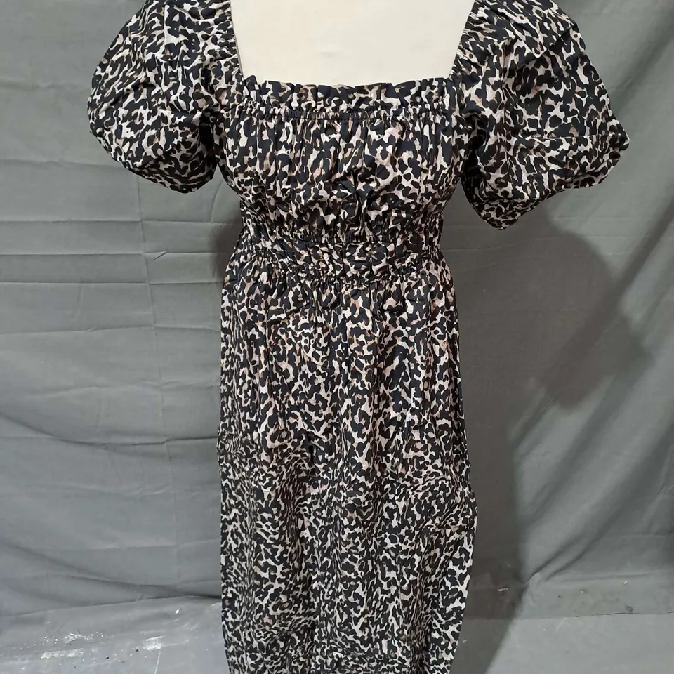 NOBODY'S CHILD KURTI MIDI DRESS IN SOFT BROWN SIZE 10
