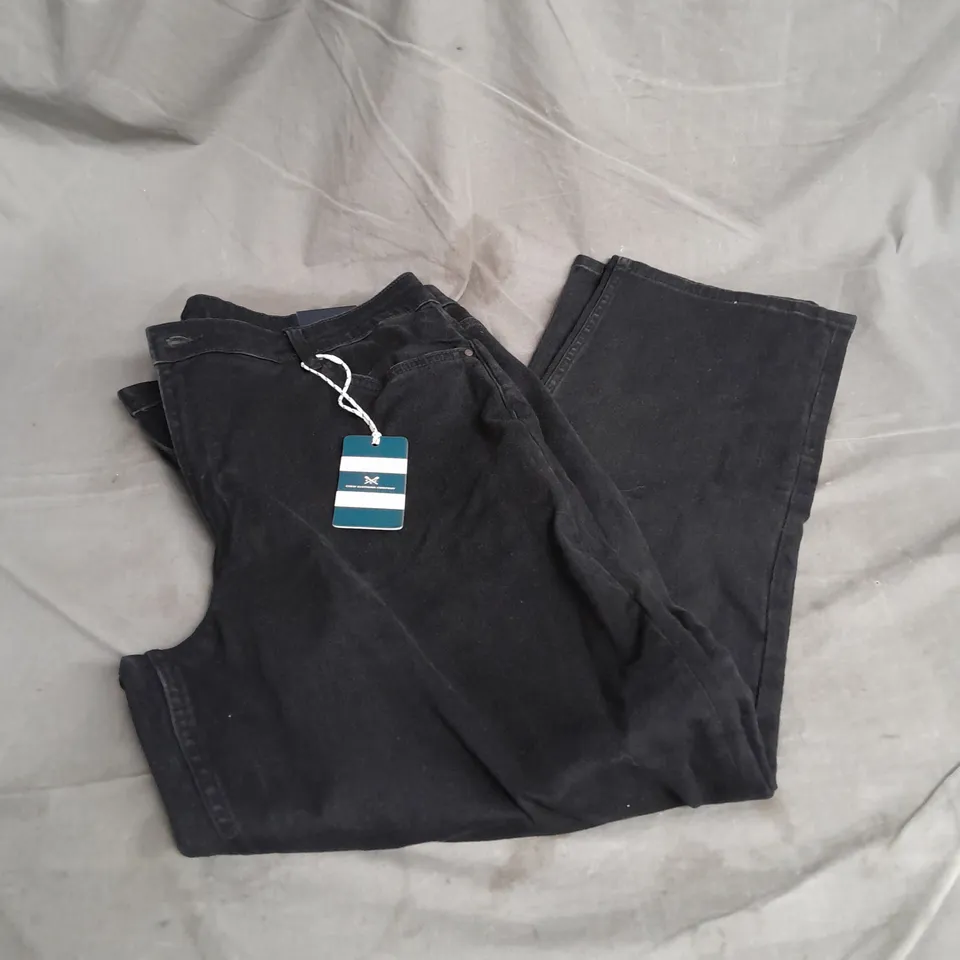 CREW CLOTHING COMPANY STRAIGHT IN JEANS IN BLACK SIZE 18R