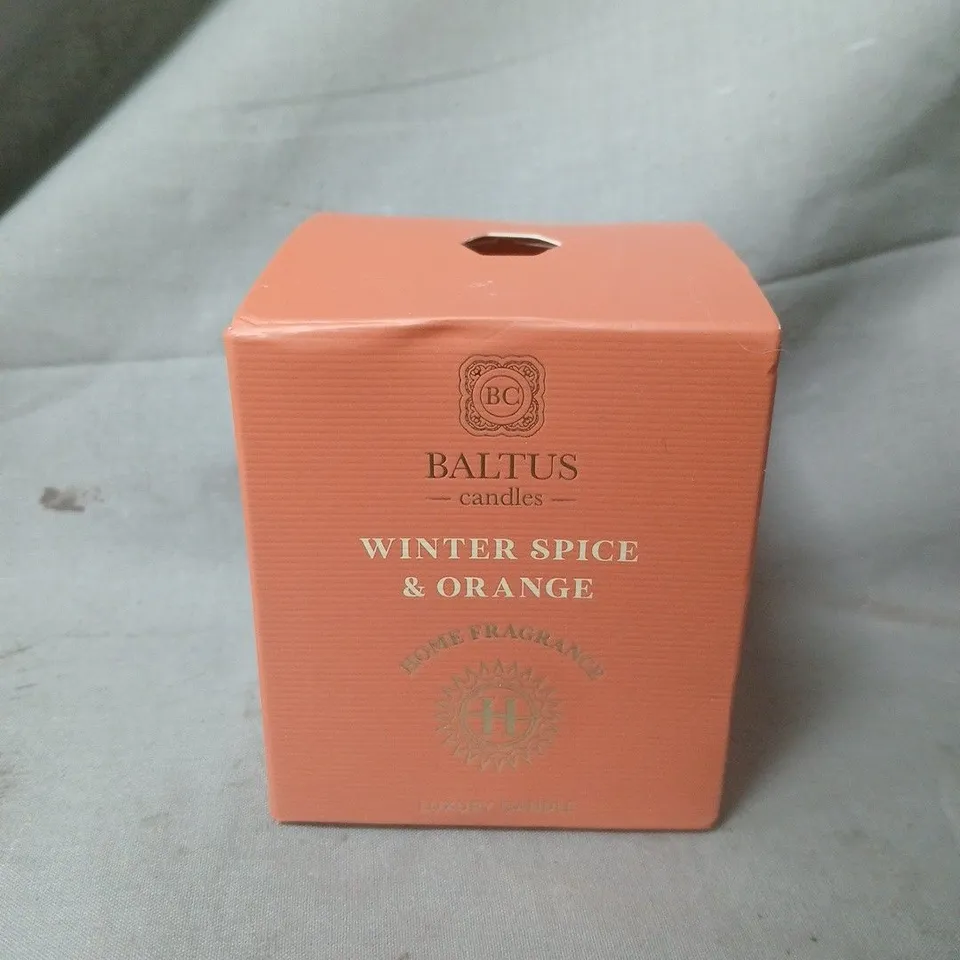 BOXED AND SEALED BALTUS CANDLES WINTER SPICE & ORANGE LUXURY CANDLES