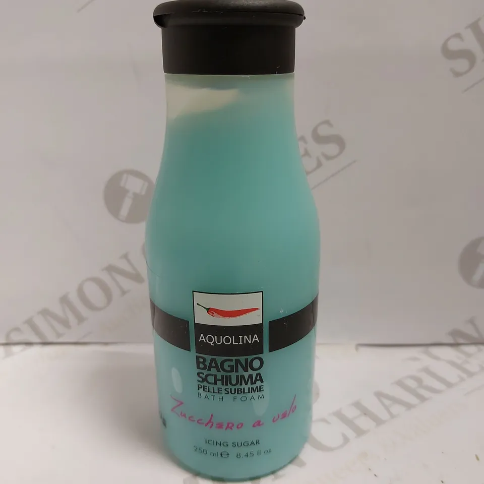 BOX OF 20 AQUOLINA BAGNO ICING SUGAR BATH FOAM - 250ML