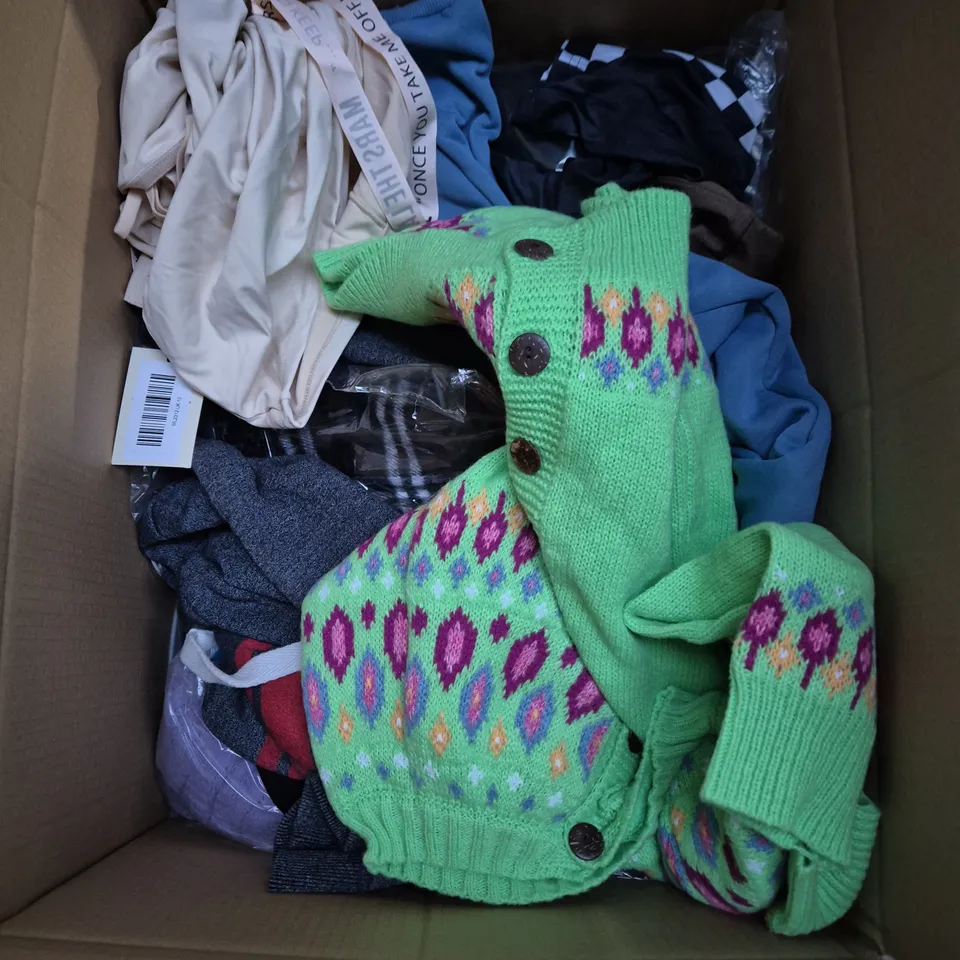 APPROXIMATELY 25 ASSORTED CLOTHING AND FASHION PRODUCTS IN VARIOUS STYLES AND SIZES - COLLECTION ONLY