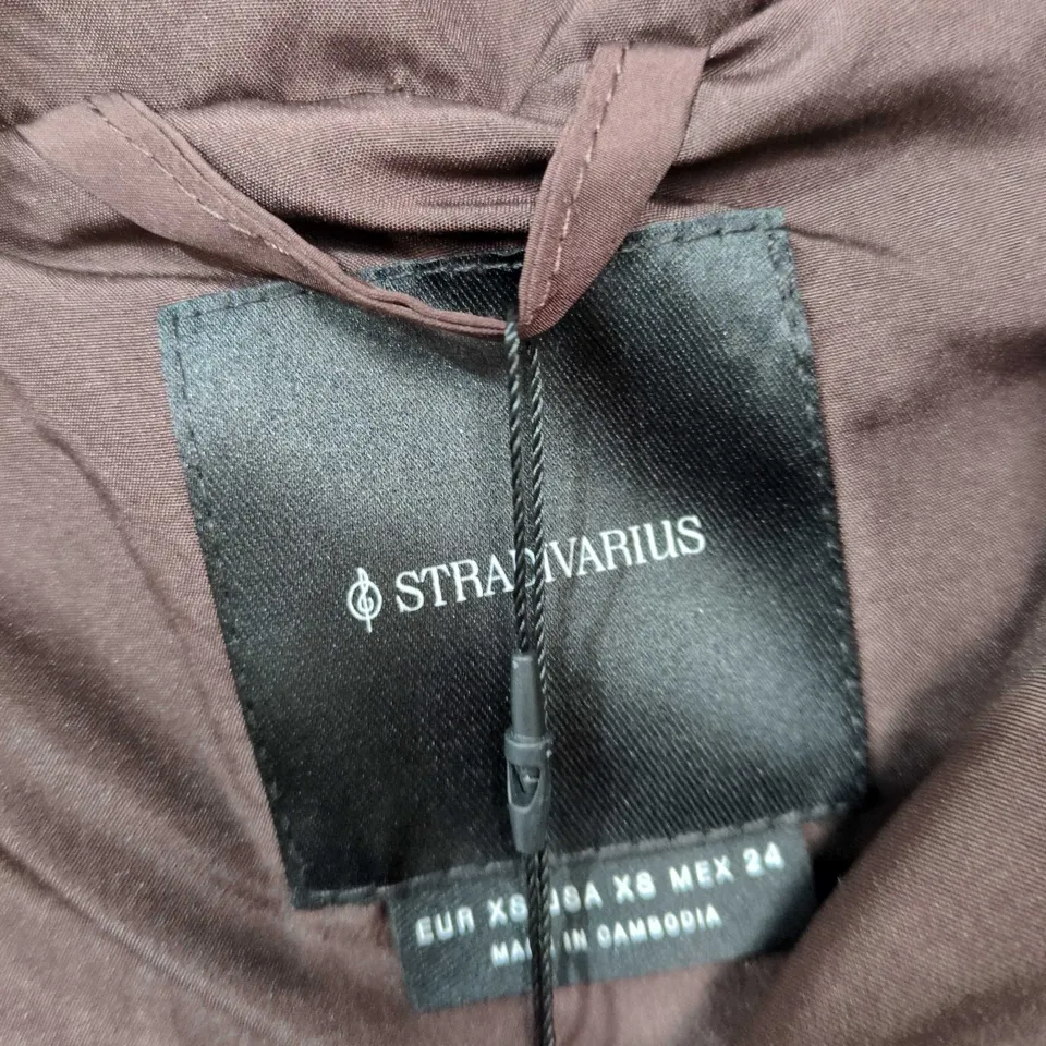 STRADIVARIUS PADDED JACKET – BROWN, HOODED, WOMEN’S