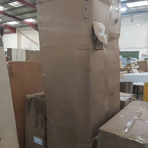 BOXED DANETTI FLORENCE NATURAL FABRIC WITH LIGHT WOOD 3 SEATER SOFA