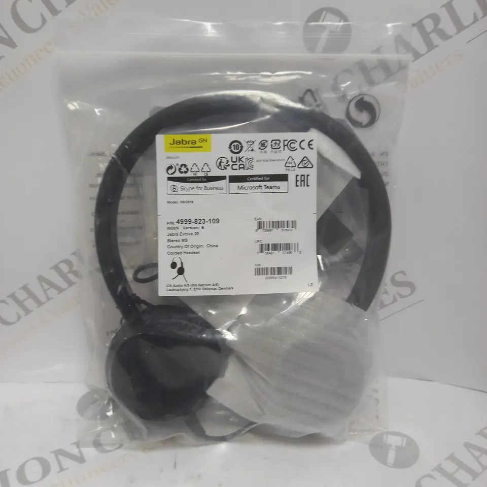 JABRA EVOLVE 20 CORDED HEADSET 