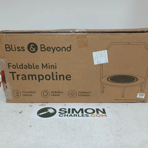 BOXED BLISS & BEYOND FOLDABLE MINI TRAMPOLINE - COLLECTION ONLY