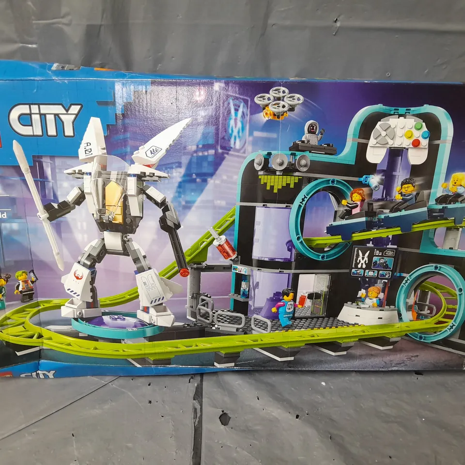 BOXED LEGO CITY ROBOT WORLD ROLLER-COASTER PARK TOY 60421