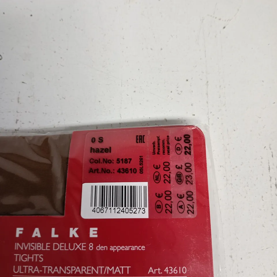 FALKE INVISIBLE DELUXE 8 DEN TIGHTS – ONE SIZE, HAZEL (ART. 43610)