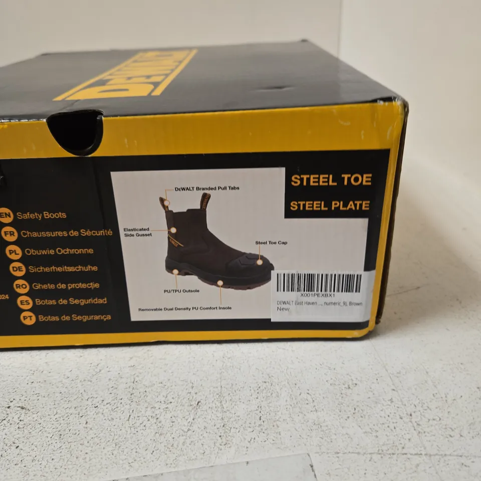 DEWALT INDUSTRIAL SAFETY BOOTS WITH STEEL TOE – UK 9 (EU 43)
