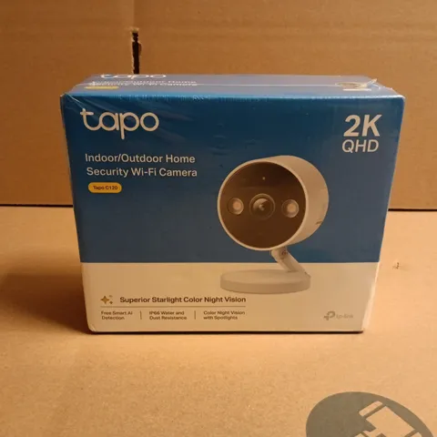 TAPO C120 INDOOR/OUTDOOR WI‑FI SECURITY CAMERA – 2K QHD, BOXED