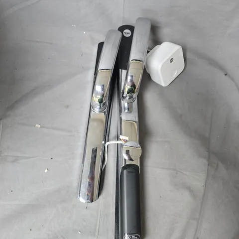YALE CHROME DOOR HANDLE PAIR WITH SMART LOCKING MODULE