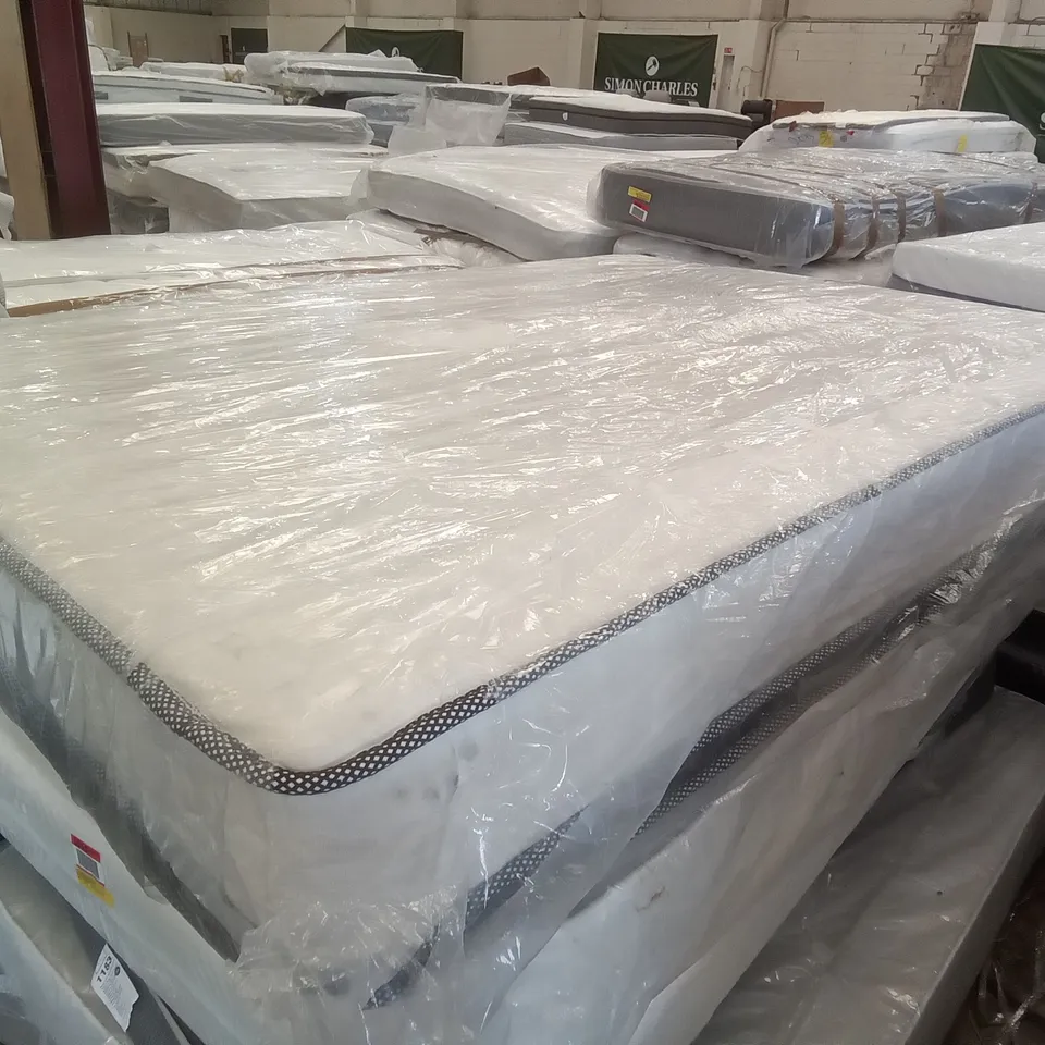 QUALITY BAGGED 4'6" DOUBLE CALTHORPE PILLOW TOP POCKET SPRUNG MATTRESS