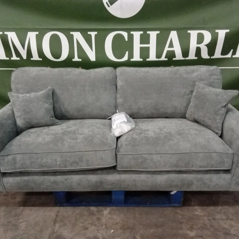 WILLIAM FABRIC 3 SEATER SOFA - SILVER RRP £1299