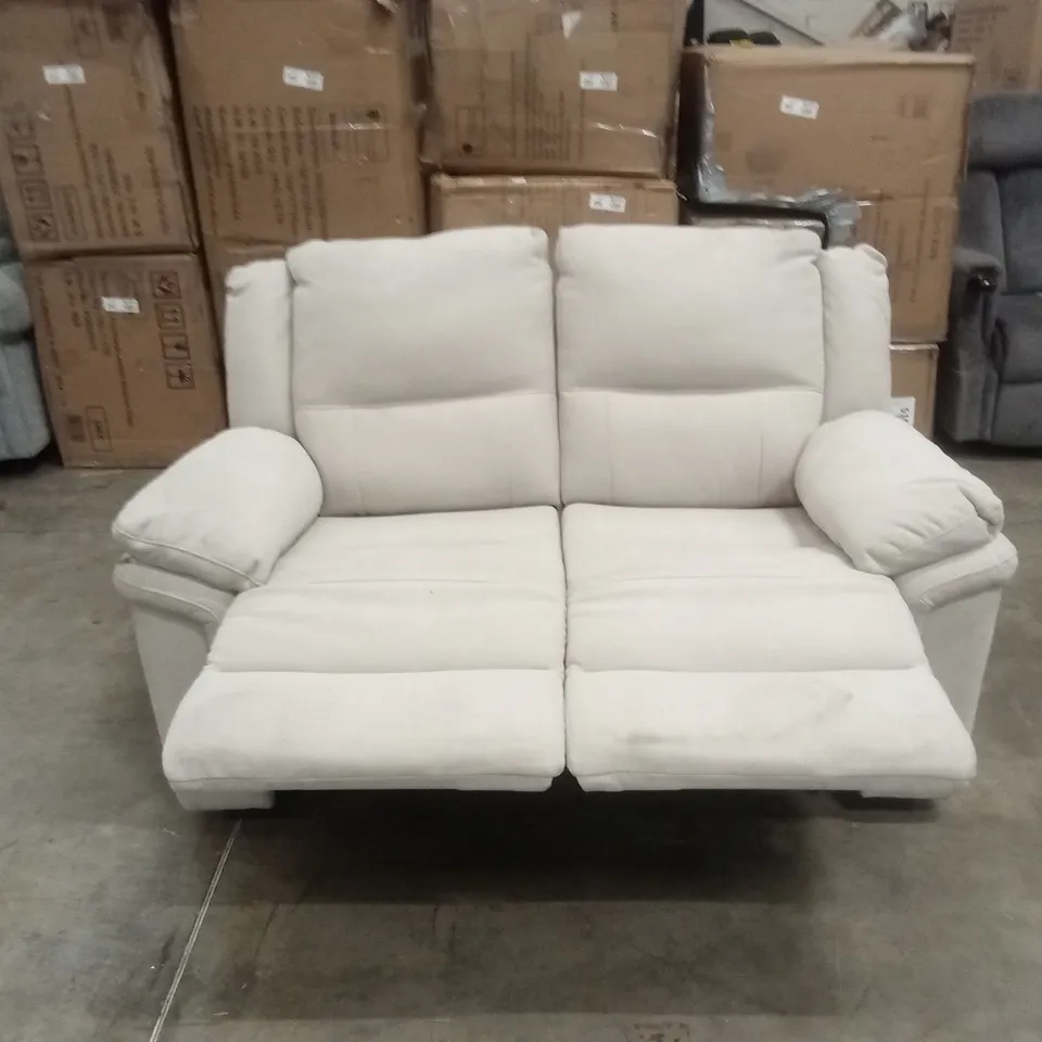 ALBION CHENILLE 2 SEATER HIGH BACK MANUAL RECLINER SOFA RRP £579