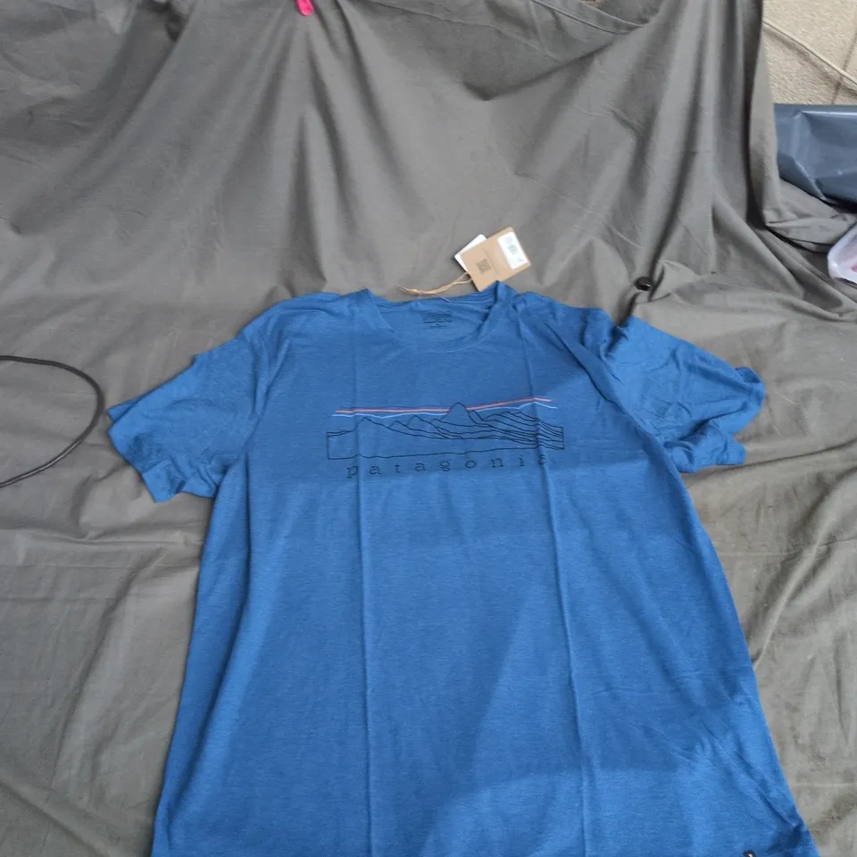 PATAGONIA CAPILENE COOL TRAIL T-SHIRT – AQUATIC BLUE, MEN’S, SIZE L (MADE IN VIETNAM)